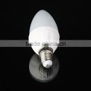 Keen Price Topping Design 3W E14 Ceramic Frosted LED Light AC110V AC220V Candle Bulbs Epistar Chip thumbnail-4