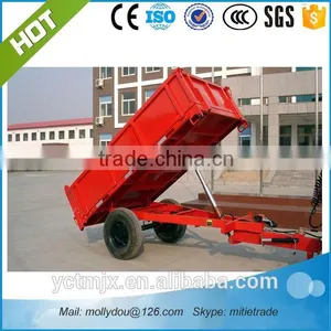 3T Single Axle Trailer Hot Sale Dump Trailer With Crane thumbnail-1