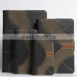 Genuine Leather With Retro Canvas Case for IPhone 6s Handmade Wax Canvas Bag Case for Mobile Phone thumbnail-1