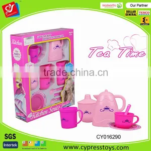 Tea Time Fashion Girl Pretend Play Toy Tea Play Set for Kids thumbnail-1