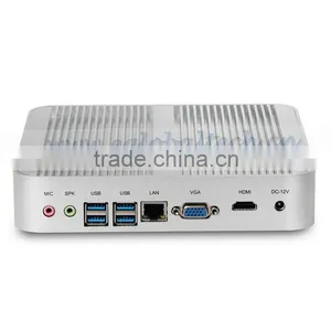 Dual OS Windows8.1/OpenELEC XBMC Fanless Mini PC 5th Core i3 5005U 16G 1600MHz RAM Barebone HD 4K Nettop HTPC Mini Nuc Computer thumbnail-3