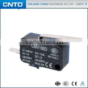 CNTD 10A Omron Micro Switch V-15 Series 250V SPDT Action Switch Short Roller Lever Type CMV-104D thumbnail-2