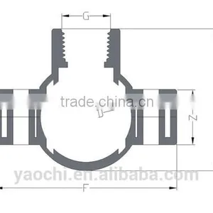 China Supplier pp SADDLE Compression Fitting Adding Exit Clamp Saddle thumbnail-2