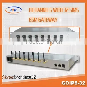 8 Port 32 Sim Cards Gsm/cdma/wcdma Voip Goip Gsm Gateway Call Termianl,cdma Gsm Android Mobile Phone thumbnail-1