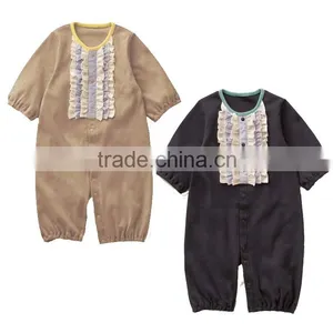 Newborn Baby Girl Nice Design for Baby Girl Frill Design Baby Romper thumbnail-1