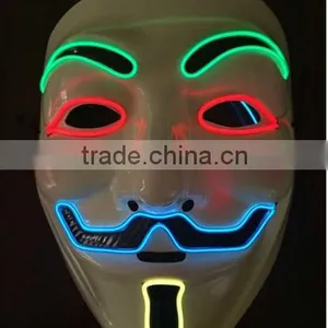EL Light Up Activated Led el Wire Mask for Halloween thumbnail-4