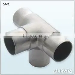 Stainless Steel 3 Way Tee Round Tube Connector thumbnail-3
