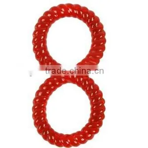Top Grade Durable TPR Dog Chew Toy 8 Shape Red thumbnail-2