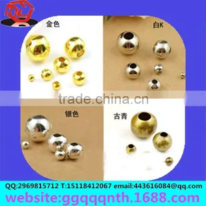 Metal Craft Lathe Solid Hollow Drilled Half Hole Copper Bead Ball thumbnail-4