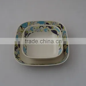 Eco Bamboo Fiber Square Bowl thumbnail-4