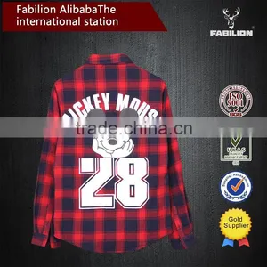 OEM 2015 New Product From China Factory,high Quality Women Fashion Plaid Shirt thumbnail-2