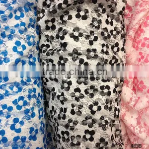Beautiful Floral Print Dubai Lace Fabric thumbnail-1