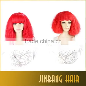 2016 Colorful Synthetic Hair Wig New Premium Best Selling Cosplay Wig For Party thumbnail-5