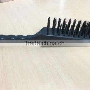 Black Plastic Wire Brush Stainless Steel Wire Brush thumbnail-1