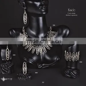 Ring Earring Bracelet Necklace Hellenic Turkish Ottoman Antique Ethnic Authentic Jewelry Set thumbnail-6
