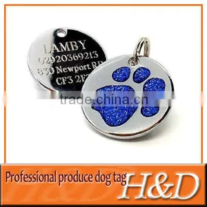 Round Glitter Paw Metalli Kaulapantaa for Advertising thumbnail-1
