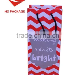 Rope Handle Colorful Printing Wine Paper Bag With Laminated thumbnail-6