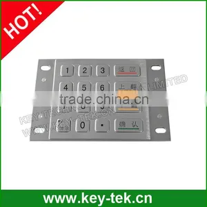 IP65 4x4 Rear Panel Mount Industrial Usb Metal Numeric Keypad thumbnail-2