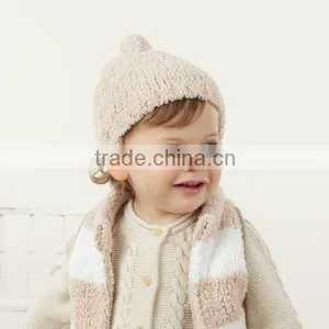 DB33 Dave Bella Autumn Winter Chenille Baby Hat Infant Caps thumbnail-1