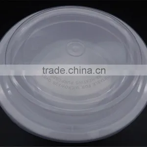 650ml Dispoable Oval Packaging Plastic Bowl Food Packaging Containers With Lid thumbnail-3