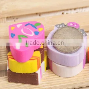 Colorful Cartoon Character TPR Pencil Cartoon Eraser thumbnail-1