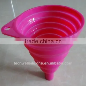 Amazon Hot Selling Multi Functional Silicone Foldable Funnel thumbnail-4