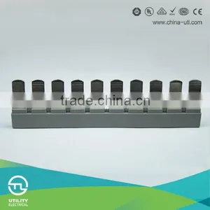 Full Insulation UTL Din-rail Terminal Block Side Adaptor Insertion Bridge for Terminal Block thumbnail-1