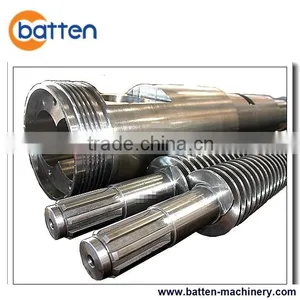 Chrome/nitride/bimetallic Conical Twin Screw Barrel for Plastic Extruder Machine thumbnail-1