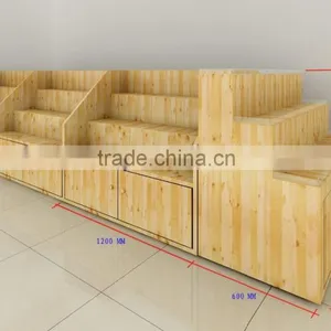 Retail Store & Supermarket Wooden Display Shelf thumbnail-2
