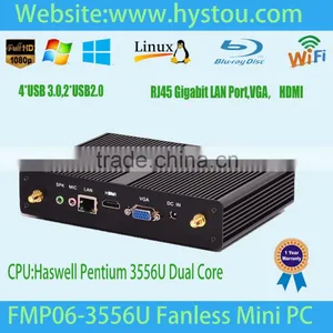 Cheap Mini pc Haswell 4th Pentium3556U With Computer Software IntelHD 1080P Resolution Dual RAM, Mini pc Dual Antenna Wifi thumbnail-1