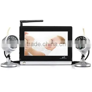 2.4GHz Wireless 7.0" LCD 1 in 2 Video Baby Monitor With IR Night Vision Surveillance Camera thumbnail-1