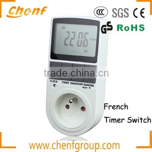 Newest Design Weekly 230V Digital Timer Socket With French Standard thumbnail-1