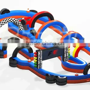2016 Outdoor Inflatable Giant Speedyway Go Kart Race Track for Sale thumbnail-2