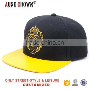 New Made 6 Panel Snpaback 100% Acrylic Snapback Hats thumbnail-1