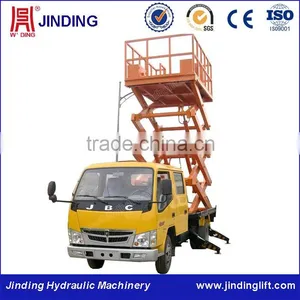 10m Lifting Height Truck Mounted Hydraulic Scissor Elevating Platform Quality Choice thumbnail-2
