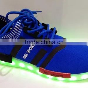 Flyknit Material Led Light Sneaker for Men and Women Cheap Price Own-designed thumbnail-3