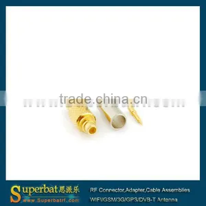 Mmcx Cable Assembly Straight Crimp Plug Connector for LMR100 RG316 RG174 thumbnail-1