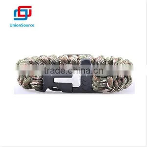 Custom Logo Nautical Paracord Survival Anchor Shackle Bracelet thumbnail-1