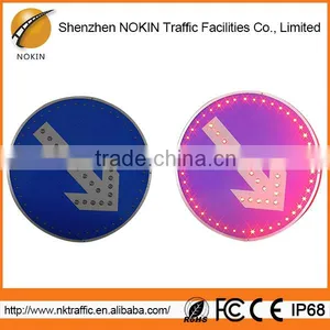 Outdoor Arrow Keys Safety 220v Solar Led Traffic Warning Light thumbnail-5