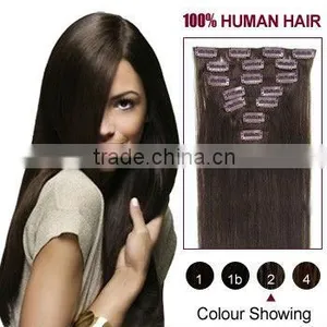 2015 New Wholesale High Quality Clip on Human Hair Extension thumbnail-1