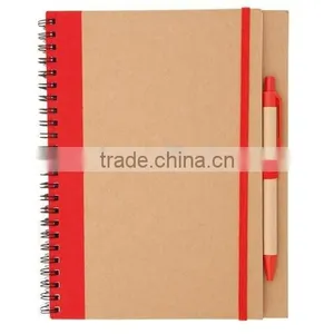 Spiral Plain Exercise Book Brown Kraft Paper Notebook thumbnail-1