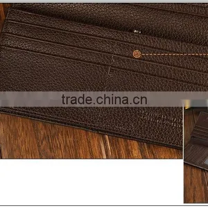 New Mens Leather Bifold Long Wallet Purse Clutch Handbag Credit Card Holder thumbnail-6