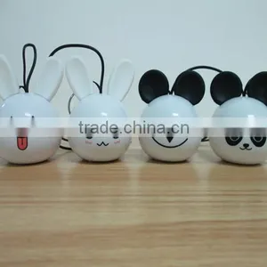 New Style in 2016 180 MAh Power Bank for Mobile Phone , Fashion Design White Rabbit MINI Speakers Power Bank thumbnail-1
