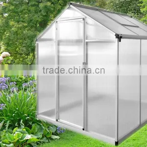 Easy DIY 6*6 FT Aluminum Garden Greenhouse thumbnail-1