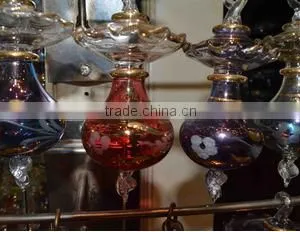 High Quality Glass Christmas Ornaments - Egyptian With 14 k Gold thumbnail-1