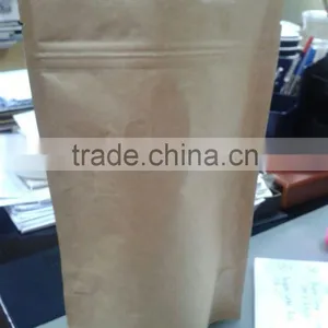 Stand up Kraft Paper Coffee Beans Pouch With Zipper thumbnail-1