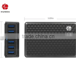 HUNDA 6 Port Desktop Charger USB Station 40W-60W 6-port USB Hub for Iphone 6/6 Plus thumbnail-2