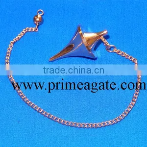 Wholesale Metal Pendulum : Copper Double Point Metal Pendulum thumbnail-1