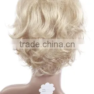 European and American Design Monofilament Fashion Hair Synthetic Short Blonde Hair Wig thumbnail-4