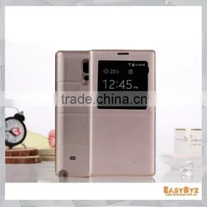 High Quality Leather Cellphone Case for Samsung Note 4, Wholesale for Samsung Galaxy Note 4 Leather Case thumbnail-1